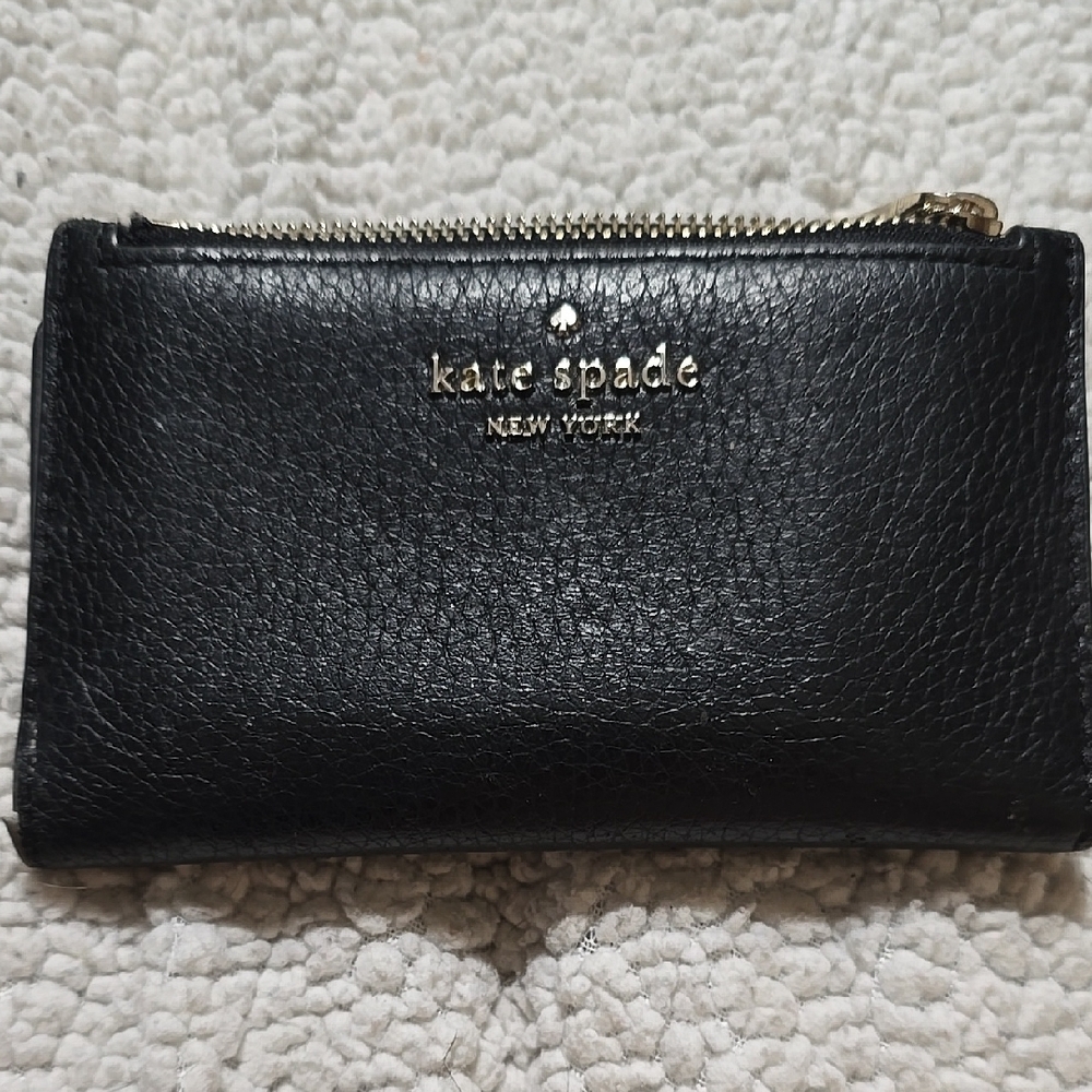 Kate Spade Black Textured Wallet